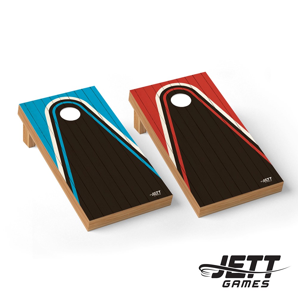 Jett Tournament Cornhole Boards - Sport Blue / Red