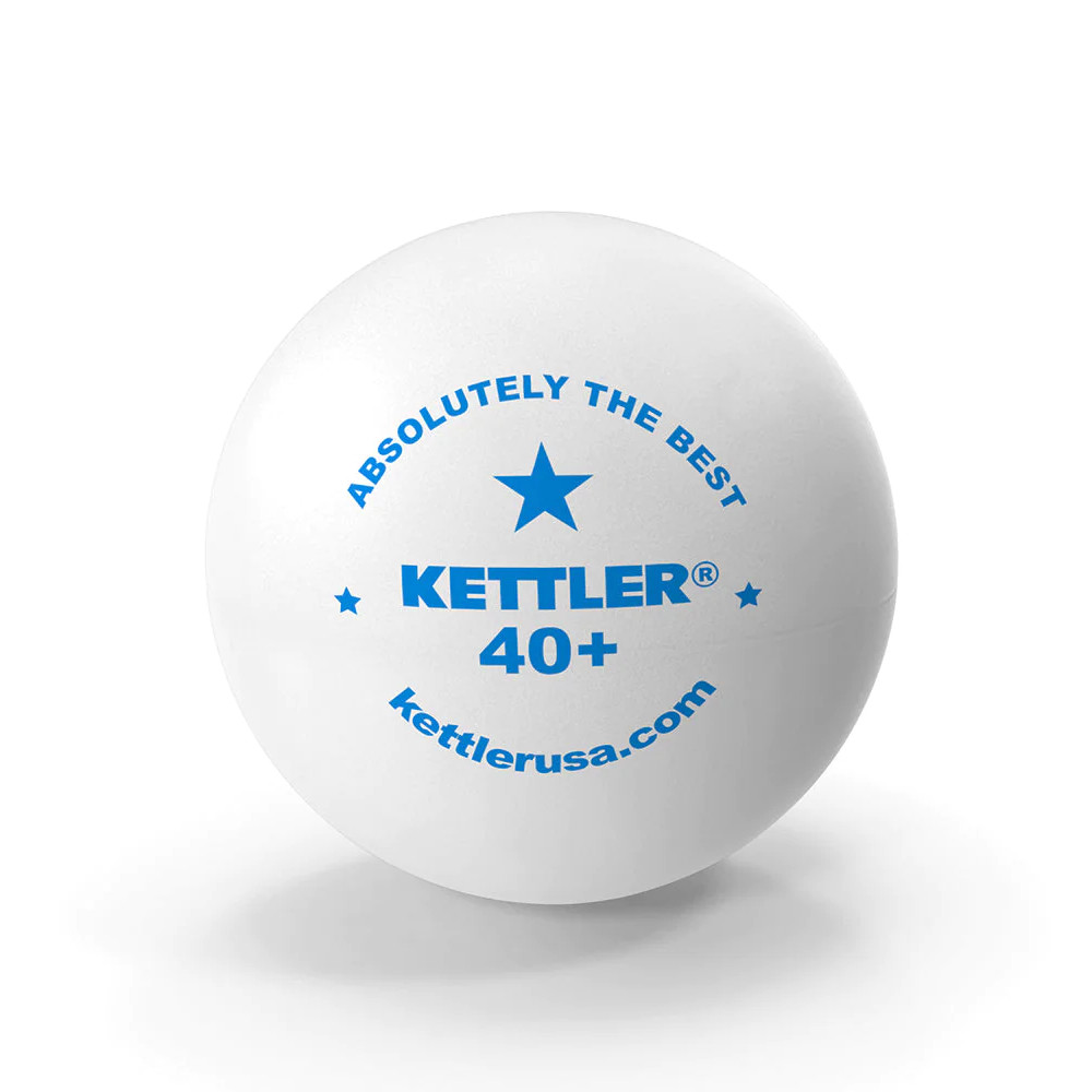 Kettler 1-Star White Table Tennis Balls (6 pack)