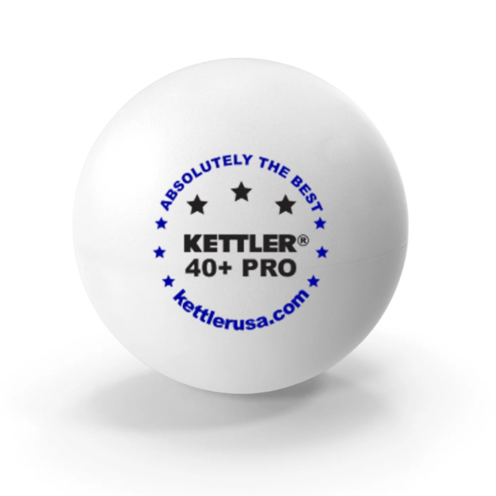 Kettler 3-Star White Table Tennis Balls (6 pack)